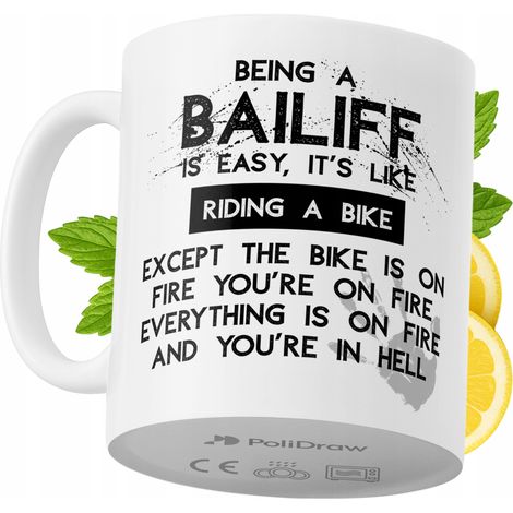 Taza para alguacil. Divertida taza de café/té con diseño gráfico y texto humorístico. Taza para cumpleaños, santos, días festivos. Taza premium para ocasiones especiales en casa, oficina, trabajo, caf (1/5)