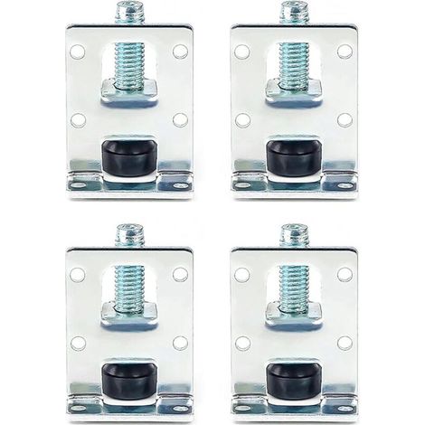Set mit 4 verstellbaren Möbelfüßen, Nivellierfüßen für Tische und Stühle, Gewindefüße mit Befestigungsmaterial, verstellbare Nivellierfüße für Möbel, Tische, Schränke, Werkbänke