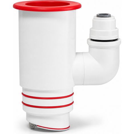 Raccord Évacuation Anti odeur 4 Voies pour Lave linge 50 mm (1/5)