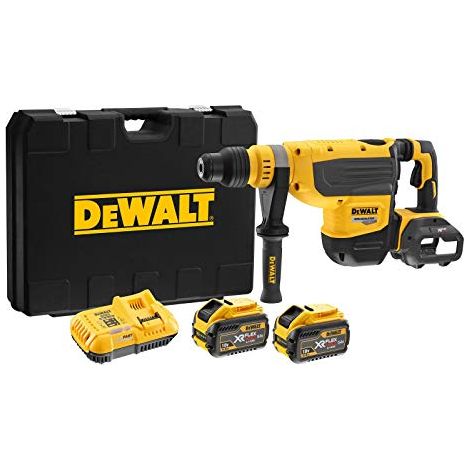DEWALT 54V Li-Ion (2x 3Ah) SDS-Max FlexVolt XR 13,3J Bohr- und Meißelhammer + Koffer DCH733X2-QW (1/5)