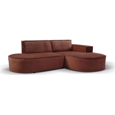 Modernes L-förmiges Designer-Ecksofa Modena Soft Kupfer Rechts (1/2)