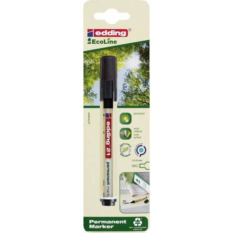 edding 21 EcoLine permanent marker schwarz 1,5 - 3 mm Marker
