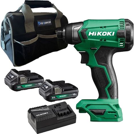 Hikoki WH18DAW4Z 18v Impact Driver 140Nm + X2 2AH Battery + Charger + Bag (1/5)
