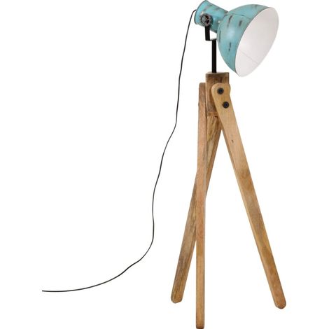 Lampada da Terra 25 W Blu Anticato 45x45x120 cm E27 vidaXL (1/4)