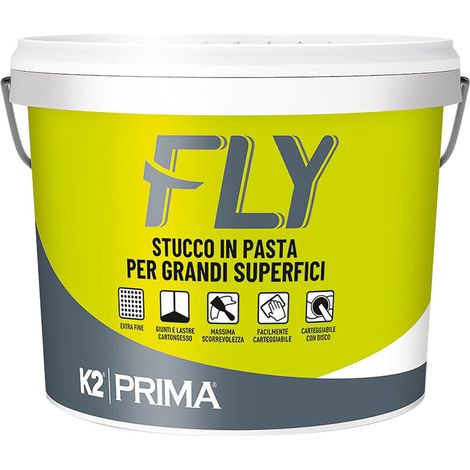 STUCCO IN PASTA GRANDI SUPERFICI 'FLY' kg. 18  - K2