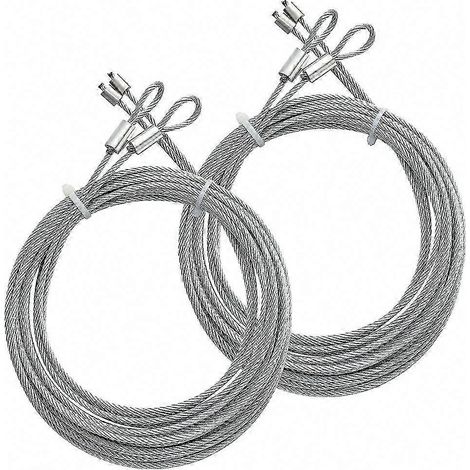 Câble de porte de garage torsion galvanisé résistant, pour ouvre-porte à extension, finition acier robuste, usage intensif, compatible mécanisme à ressort, câble de levage durable, référence pour moto (1/5)