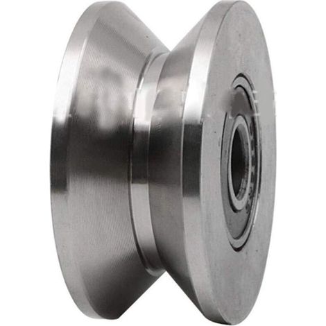 Roue de porte robuste en acier inoxydable 304, roue de remplacement pour porte de garage ou portail, diamètre 2,7 pouces, fixation solide, pièce durable pour usage intensif (1/3)