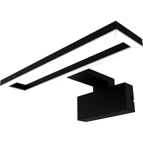 OSRAM Luminaire noir, 4000 K, blanc froid, 450 lm, 9 W, acrylonitrile butadiène styrène (ABS), angle de faisceau de 120° (1/4)