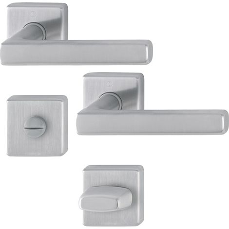 HOPPE Garniture de rosaces Dallas E1643Z/52KV/52KVS VA F69 angulaire SK/OL DIN G/D D/D - 3588663 (1/3)