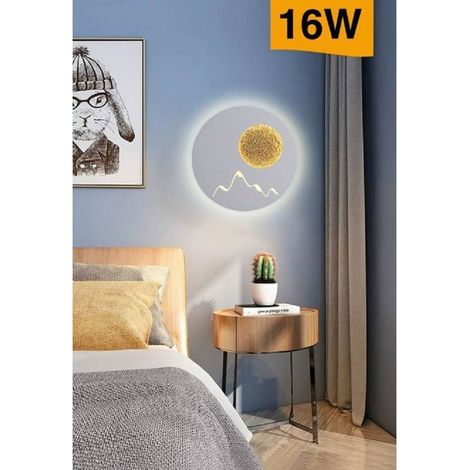 Trade Shop - MODERNE RÜCKRÜCKBELEUCHTETE LED-WANDEL 16W 3 TONALITÄTSLEUCHTE E48-B3C - (1/3)