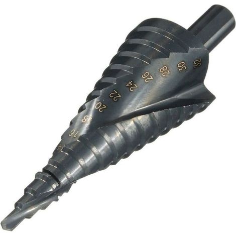Foret Etage HSS Foret Conique Metal 4-32mm pour Visseuse sur Acier Bois Plastique (1/4)