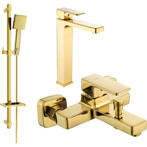 Mexen Cetus DQ45 set da bagno, dorato - 744313DQ45-50 (1/4)