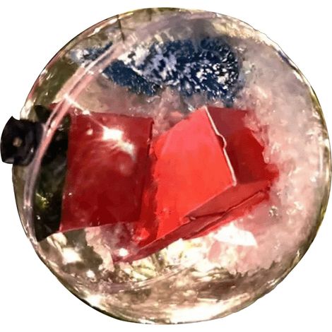 Mini-boîte de Noël express de 8 cm avec nœuds colorés, en PVC, style 4. Décorations amusantes pour Noël et Halloween. (1/5)