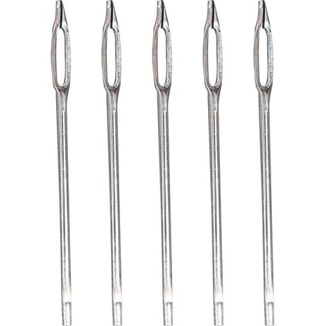 Reifenreparaturset mit Stopfen, 5er-Pack Ersatznadeln mit geteiltem Öhr, Reifenreparaturwerkzeug, Hochleistungs-Reifenreparaturset, Pannenhilfe (1/5)