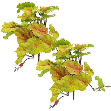 2 pièces de terrarium pour reptiles avec plantes artificielles (1/3)