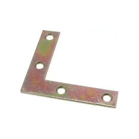 YZP Lot de 40 équerres d'angle plates en acier 75 mm polyvalentes et durables (1/2)