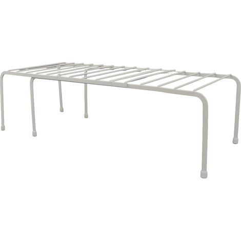 Étagère De Rangement D'armoire 2 Pièces, étagère D'armoire en Fer Antirouille, étagère De Placard Amovible sur Pied avec Pieds Antidérapants (1/5)