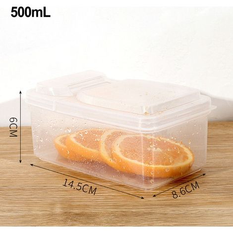 Boîte De Rangement Pour Épices - Boîte Alimentaire Avec Couvercle En PP Transparent - Pour Cuisine Et Salle De Bain - 1 Pièce (1/5)