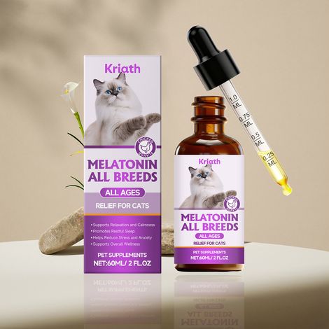Sanfte Pflegetropfen für Katzen mit pflegenden Inhaltsstoffen nähren und pflegen den Körper Ihres Haustieres und sorgen für eine angenehme tägliche Pflege – 60 ml -- DTEKGAZ (1/5)