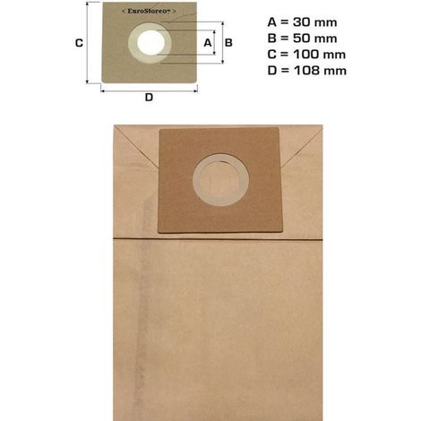 8 SACCHETTI ASPIRAPOLVERE  SIMAC Powersimac , VTM 15 VTM 16 E NO ORIGINA DL 10 (1/2)