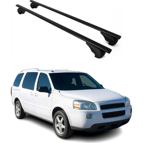 OMAC Dachträger Querträger für Chevrolet Uplander 2005-2009 – Abschließbar – Max. 75 kg – 2 Stangen Stahl Schwarz (1/5)