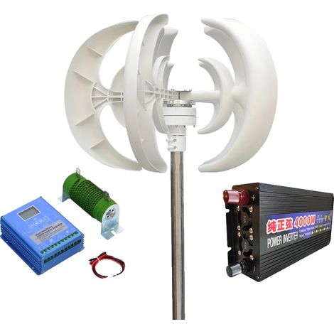 Generador de turbina eólica, potencia de salida de 3000 W, controlador MPPT gratuito, sistema eólico fuera de la red-a, 3000 W-d, 24 V-a (1/2)