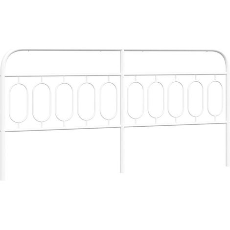 Maison Exclusive - Ersatz-Kopfteil Metall Weiß 200 cm