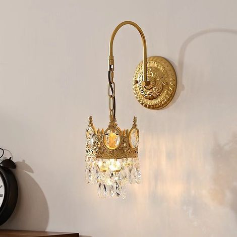 Applique Murale en Verre LEMROE - Luminaire Vintage Boho pour Décoration Intérieure, Spot Mural Design Salon avec Variateur de Couleurs (Pack Trio) (1/5)