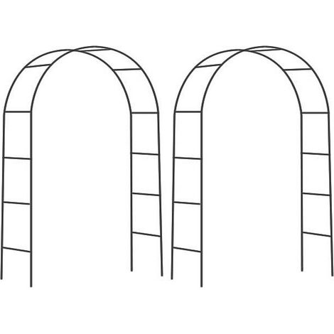 Arche déco en fer noir Atea (Lot de 2) (1/4)
