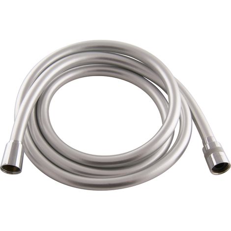PaulGurkes Brauseschlauch Drehkonus 200cm Duschschlauch silber Kunststoff 2m (1/2)