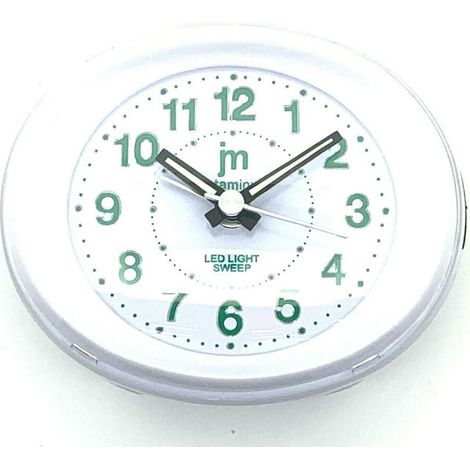 Lowell 8008457711342 Sveglia Analogica JA7116O Metallo Bip-Bip Crescendo Silenziosa