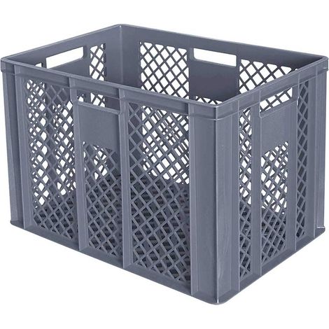 BRB 30 Eurobehälter / Bäckerkiste, LxBxH 600x400x410 mm, Palettenware (grau)