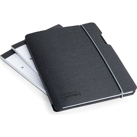 Porte-documents - RAPESCO - Lot de 3 - Format A5 - Noir - Bloc inclus - Antibactérien Germ-Savvy (1/5)