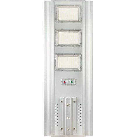 Farola LED SMD V-TAC de 300 W, panel solar de 40 W, control remoto, luz blanca fría IP65