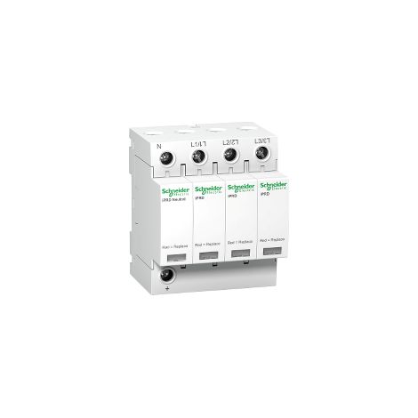 Interruptor iPRD 20R 20 KA 350V 3P+N con protección de sobrecarga y cortocircuito.