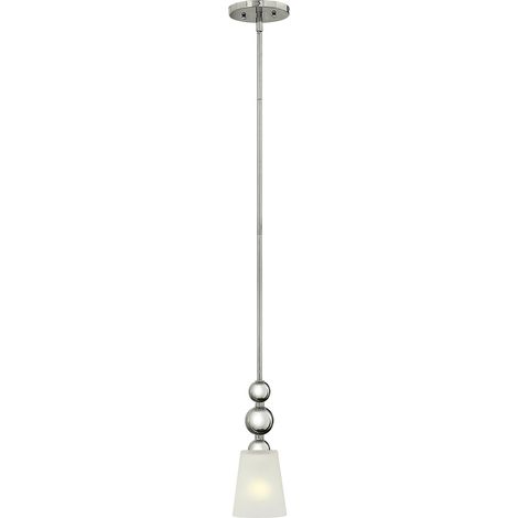 Elstead Zelda - Mini sospensione a soffitto a 1 luce nichel lucido, E27 (1/3)
