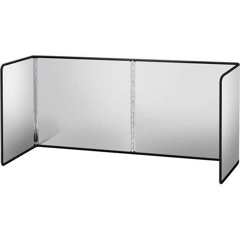 Klappbarer Spritzschutz 60 x 40 cm – Hochtemperaturverzinktes Blech – Abnehmbarer schwarzer Rand – Leicht zu reinigen (1/5)