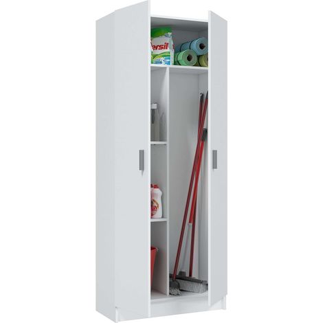 Esidra Habitdesign FOARM7142O Armadio Multiuso, Bianco, 73 x 37 x 180 cm (1/5)