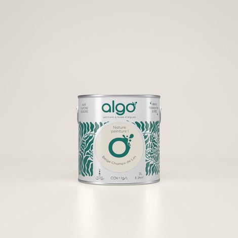 Peinture écologique Algo - Beige Champs de Lin - 0.5L / Mat (1/4)