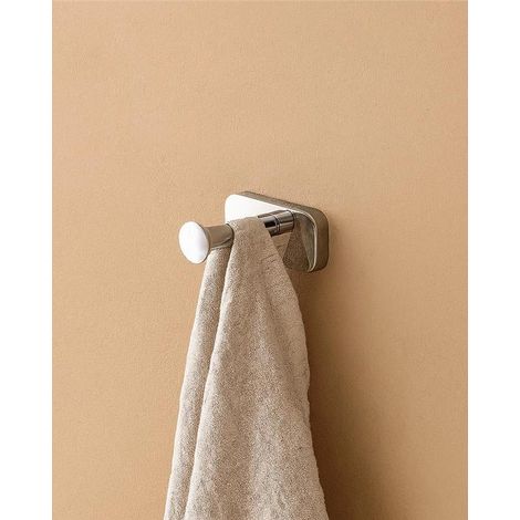 Exagonshop Appendino bagno in acciaio inox cromo cubik