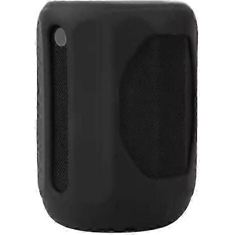 Housse de protection en silicone antichoc pour mini-enceinte, étui anti-poussière, prise en main améliorée, noir QAQ (1/5)