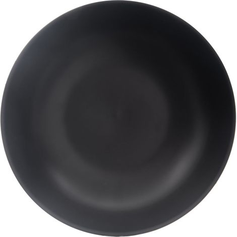 Piatto piano profondo in ceramica, nero, 20,5 cm, 800 ml (1/4)