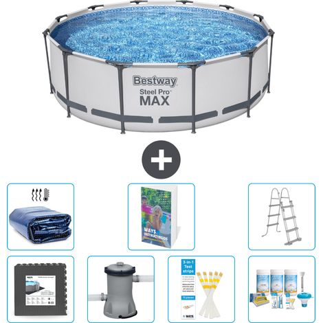 Bestway Piscina Bestway Steel Pro MAX Rotonda - 366x100 cm - 8-pezzi  S407 (1/5)