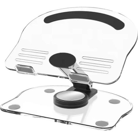 Tablet-Ständer aus Acryl mit 360°-Drehung und verstellbarer Handyhalterung