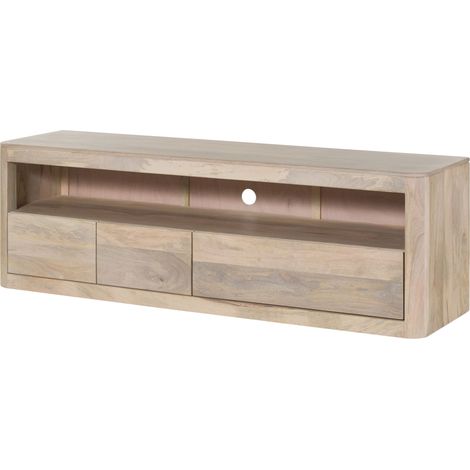 Mobile TV Mango bianco Laccato 190x50x60 cm montato TORONTO 347 (1/4)