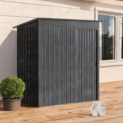 Abri de jardin en verzinkter Stahl Aluminium 159 x 106 x 181 cm (1/5)