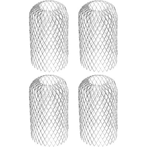 Flexible Aluminium-Fallrohrfilter, Durchmesser 8 cm, Maschen-Laubschutzfilter, Dachrinnenabdeckung zum Schutz der Dachrinnen vor Dachblättern (1/5)