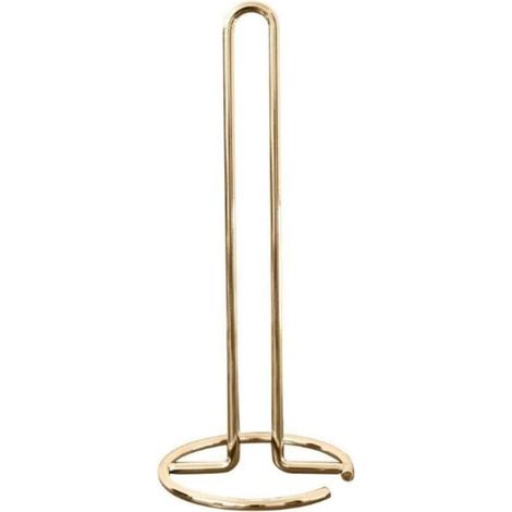 Kitchen Roll Holder, Stainless Steel Paper Novelty Kitchen Roll Dispenser Stand Free Standing Stainless Steel Kitchen Towel Holder Restaurant Paper Storage Rack for Kitchen Household Gold (1/5)
