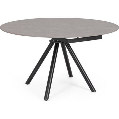 BIZZOTTO Tavolo Allungabile Rauni 87 - 135 Nero Grigio (1/5)