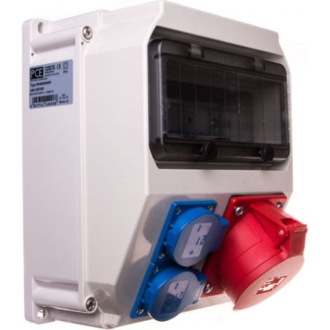 Cuadro el茅ctrico fijo Lublin 32A/5P 2xGS sin protecci贸n IP44 9035004W